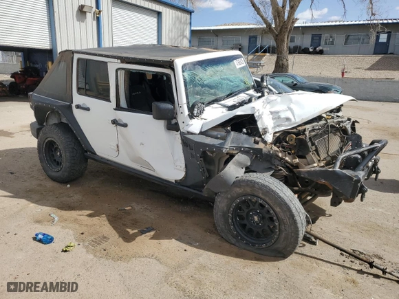 2013 Jeep Wrangler Unlimited Sahara with VIN 1C4BJWEG9DL588029, listed as a Copart auction lot 47665425 with 130,818 mi miles and Salvage Title. Bid and sale history available at carsss.com. Image 4.