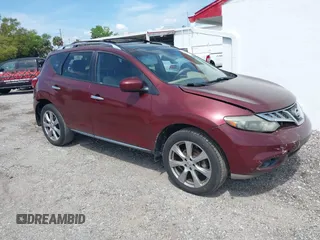 2012 Nissan Murano S with VIN JN8AZ1MU5CW116409, listed as a IAAI auction lot 41791306 with 99,502 mi miles and . Bid and sale history available at carsss.com. Image 1.