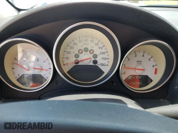 2009 Dodge Caliber SXT with VIN 1B3HB48A49D142621, listed as a Copart auction lot 55934095 with 158,885 mi miles and Non Repairable. Bid and sale history available at DreamBid. Image 9.