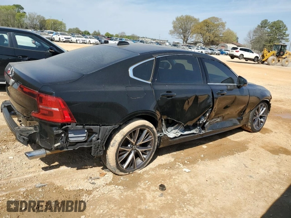 2019 Volvo S90 Momentum with VIN LVY102AK4KP111024, listed as a Copart auction lot 47934814 with 19,324 mi miles. Bid and sale history available at carsss.com. Image 3.