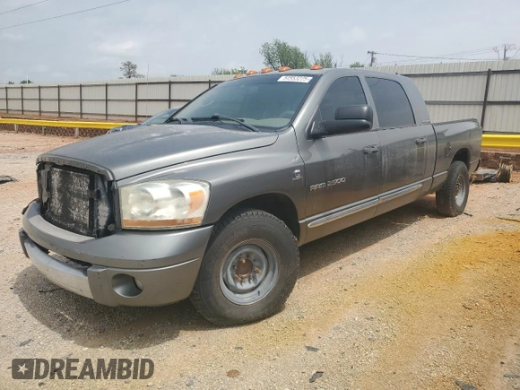 2006 Dodge 2500 SLT with VIN 3D7KR29C06G143547, listed as a Copart auction lot 54553225 with Not Provided miles and Clean Title. Bid and sale history available at carsss.com. Image 1.