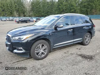 2019 Infiniti QX60 Luxe with VIN 5N1DL0MMXKC551040, listed as a Copart auction lot 49684085 with 107,949 mi miles and Salvage title. Bid and sale history available at DreamBid. Image 1.