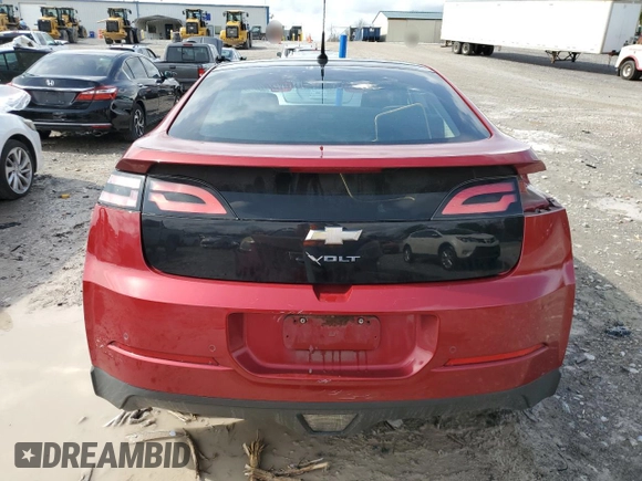2012 Chevrolet Volt with VIN 1G1RB6E49CU113192, listed as a Copart auction lot 51111805 with 140,708 mi miles and Clean Title. Bid and sale history available at carsss.com. Image 6.