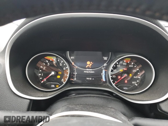 2018 Jeep Compass Limited with VIN 3C4NJDCB9JT290668, listed as a Copart auction lot 46495945 with 74,112 mi miles and Clean Title. Bid and sale history available at DreamBid. Image 9.