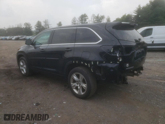 2017 Toyota Highlander Limited with VIN 5TDDZRFH0HS403090, listed as a Copart auction lot 61037445 with 113,703 mi miles and Salvage title. Bid and sale history available at DreamBid. Image 2.