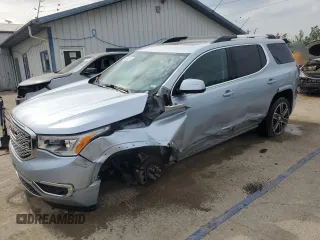 2017 GMC Acadia Denali with VIN 1GKKNPLS4HZ318375, listed as a Copart auction lot 58906295 with 104,849 mi miles and Salvage title. Bid and sale history available at DreamBid. Image 1.