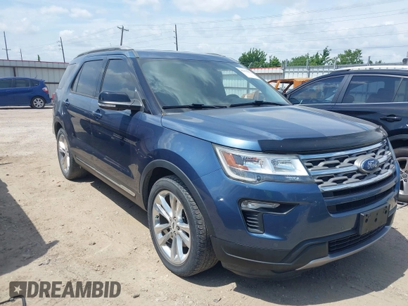 2018 Ford Explorer XLT z VIN 1FM5K7D89JGA54555, wystawiony jako IAAI lot #42375872 z przebiegiem 89 115 mil mil oraz . Historia ofert i sprzedaży dostępna na DreamBid. Obrazek 1.