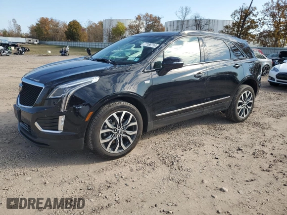 2021 Cadillac XT5 AWD Sport with VIN 1GYKNHRS3MZ103180, listed as a Copart auction lot 77166714 with 17,659 mi miles and Salvage title. Bid and sale history available at DreamBid. Image 1.