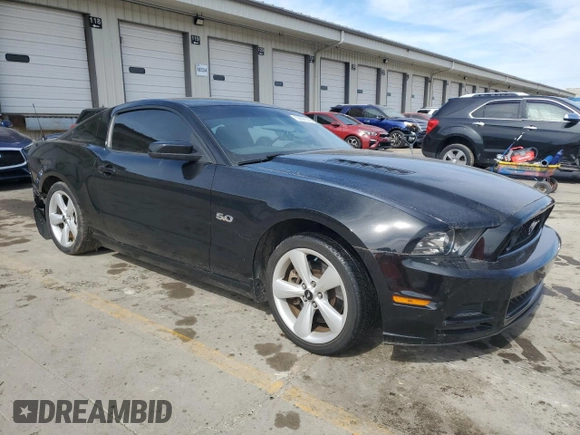 2013 Ford Mustang GT with VIN 1ZVBP8CF1D5256169, listed as a Copart auction lot 50200145 with 70,323 mi miles and Salvage title. Bid and sale history available at DreamBid. Image 4.