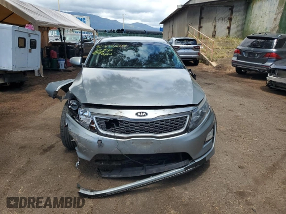 2015 Kia Optima Hybrid with VIN KNAGM4AD6F5083356, listed as a Copart auction lot 50904514 with 0 mi miles and Non Repairable. Bid and sale history available at carsss.com. Image 5.
