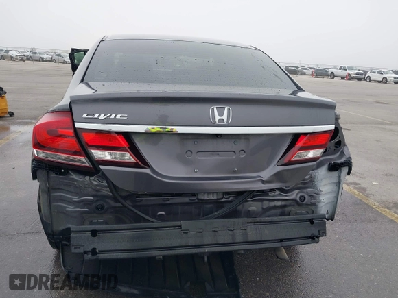 2015 Honda Civic LX with VIN 19XFB2F55FE097408, listed as a IAAI auction lot 41962401 with 124,257 mi miles. Bid and sale history available at carsss.com. Image 17.