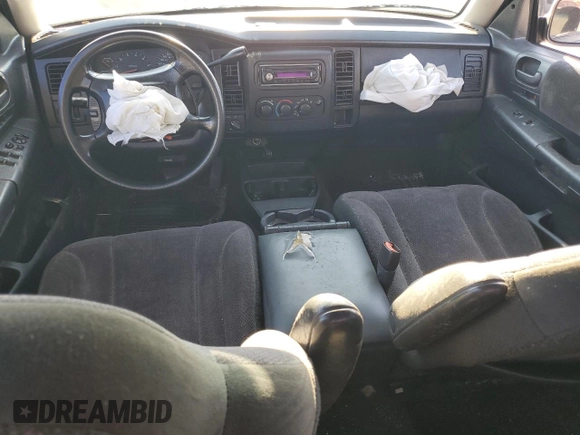2004 Dodge Dakota Sport with VIN 1D7HG38N14S770031, listed as a Copart auction lot 72001434 with 131,547 mi miles and Salvage Title. Bid and sale history available at DreamBid. Image 8.