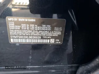 2020 BMW X3 M Competition z VIN 5YMTS0C0XL9B36939, wystawiony jako Copart lot #82792093 z przebiegiem Nie podano mil oraz . Historia ofert i sprzedaży dostępna na DreamBid. Obrazek 14.