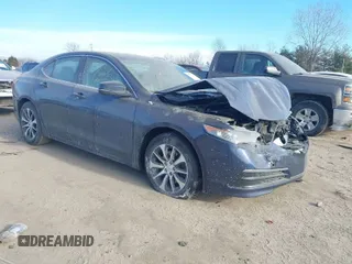 2015 Acura TLX with VIN 19UUB1F34FA026866, listed as a IAAI auction lot 41386202 with 72,638 mi miles. Bid and sale history available at carsss.com. Image 1.