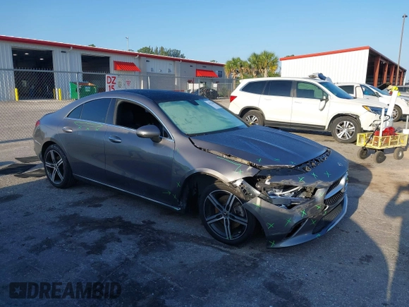 2023 Mercedes-Benz CLA 250 with VIN W1K5J4GB4PN382621, listed as a IAAI auction lot 41976006 with 37,176 mi miles and . Bid and sale history available at DreamBid. Image 1.
