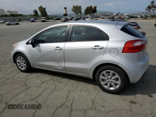 2013 Kia Rio LX with VIN KNADM5A32D6252845, listed as a Copart auction lot 53567595 with 165,806 mi miles and Clean Title. Bid and sale history available at carsss.com. Image 2.