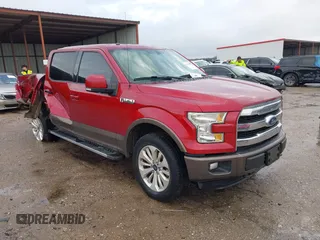 2015 Ford F-150 XLT with VIN 1FTEW1EF1FKE08947, listed as a IAAI auction lot 41447194 with 129,415 mi miles. Bid and sale history available at carsss.com. Image 1.