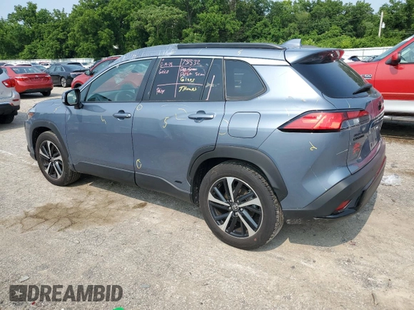 2023 Toyota Corolla Cross Hybrid S with VIN 7MUFBABG6PV014406, listed as a Copart auction lot 59944835 with 8,252 mi miles and Salvage title. Bid and sale history available at DreamBid. Image 2.