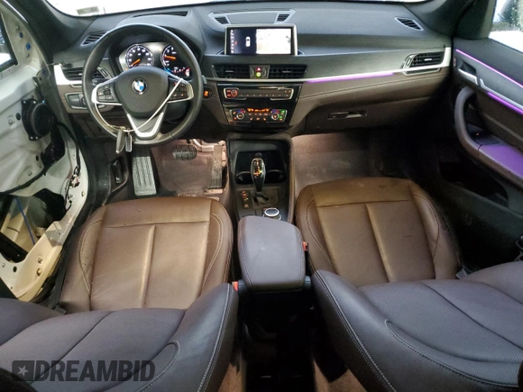 2021 BMW X1 xDrive28i with VIN WBXJG9C00M5U34852, listed as a Copart auction lot 47538875 with 21,546 mi miles and Salvage Title. Bid and sale history available at carsss.com. Image 8.