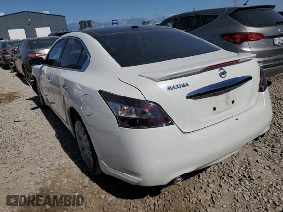 2012 Nissan Maxima SV with VIN 1N4AA5AP9CC847179, listed as a Copart auction lot 61097075 with 98,996 mi miles and Salvage title. Bid and sale history available at DreamBid. Image 2.