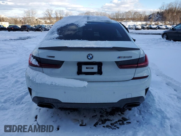 2022 BMW 3 Series M340i xDrive with VIN 3MW5U9J04N8C57069, listed as a Copart auction lot 88677765 with 0 mi miles and Salvage Title. Bid and sale history available at carsss.com. Image 6.