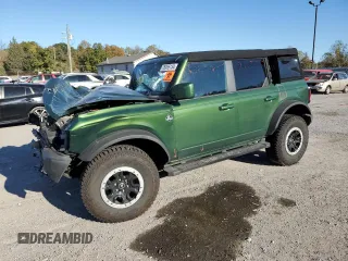 2024 Ford Bronco Outer Banks z VIN 1FMDE8BH2RLA06006, wystawiony jako Copart lot #76955134 z przebiegiem Nie podano mil oraz Szkoda całkowita • Salvage title. Historia ofert i sprzedaży dostępna na DreamBid. Obrazek 1.