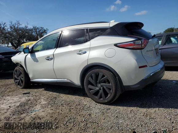 2017 Nissan Murano Platinum z VIN 5N1AZ2MG5HN181846, wystawiony jako Copart lot #60341665 z przebiegiem 131 171 mil mil oraz Szkoda całkowita • Salvage title. Historia ofert i sprzedaży dostępna na DreamBid. Obrazek 2.