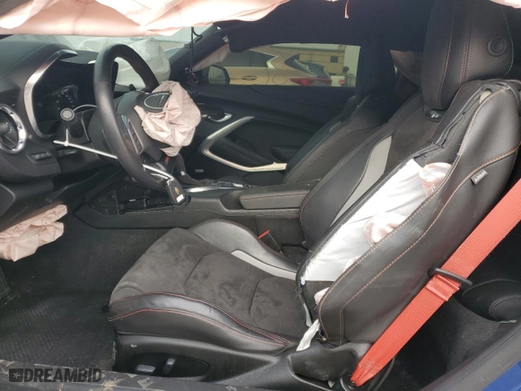 2021 Chevrolet Camaro 2SS with VIN 1G1FH1R72M0134385, listed as a Copart auction lot 45346705 with 28,201 mi miles and Salvage Title. Bid and sale history available at carsss.com. Image 7.