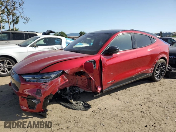2023 Ford Mustang Mach-E GT with VIN 3FMTK4SX1PMA57884, listed as a Copart auction lot 56065954 with 4,708 mi miles and Salvage Title. Bid and sale history available at DreamBid. Image 1.