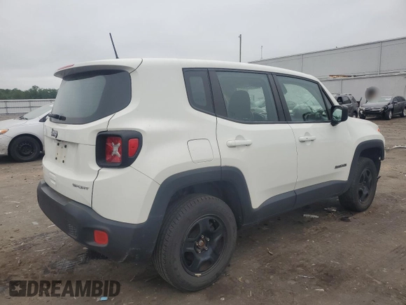 2018 Jeep Renegade Sport with VIN ZACCJBAB1JPJ35177, listed as a Copart auction lot 62722995 with 98,439 mi miles and Salvage title. Bid and sale history available at DreamBid. Image 3.