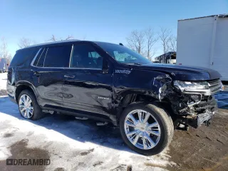 2022 Chevrolet Tahoe High Country with VIN 1GNSKTKL2NR173072, listed as a Copart auction lot 46648215 with 29,592 mi miles and Salvage Title. Bid and sale history available at carsss.com. Image 4.