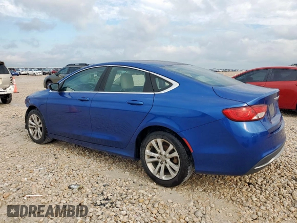 2015 Chrysler 200 Limited z VIN 1C3CCCAB1FN709073, wystawiony jako Copart lot #57552465 z przebiegiem 202 466 mil mil oraz Szkoda całkowita • Salvage title. Historia ofert i sprzedaży dostępna na DreamBid. Obrazek 2.