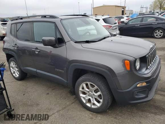 2017 Jeep Renegade Latitude with VIN ZACCJBBB1HPF66713, listed as a Copart auction lot 51948275 with 63,091 mi miles and Salvage Title. Bid and sale history available at carsss.com. Image 4.