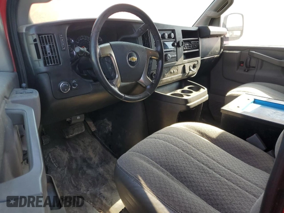 2018 Chevrolet Express Cargo Van with VIN 1GCWGAFPXJ1342146, listed as a Copart auction lot 74433064 with 107,698 mi miles and Salvage Title. Bid and sale history available at carsss.com. Image 8.