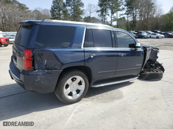 2017 Chevrolet Tahoe Premier with VIN 1GNSCCKC9HR335460, listed as a Copart auction lot 47653205 with 100,743 mi miles and Salvage Title. Bid and sale history available at carsss.com. Image 3.