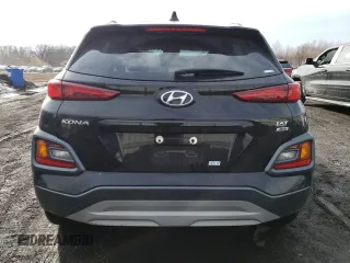2021 Hyundai Kona Night Edition with VIN KM8K6CA52MU698334, listed as a Copart auction lot 46312635 with 56,870 mi miles and Salvage Title. Bid and sale history available at DreamBid. Image 6.