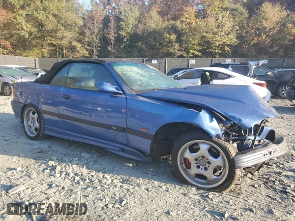 1998 BMW 3 Series M3 with VIN WBSBK9335WEC42139, listed as a Copart auction lot 75795644 with 0 mi miles and Salvage Title. Bid and sale history available at carsss.com. Image 4.