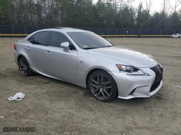 2015 Lexus IS 250 with VIN JTHCF1D22F5018930, listed as a Copart auction lot 51835045 with 118,700 mi miles and Salvage Title. Bid and sale history available at carsss.com. Image 4.