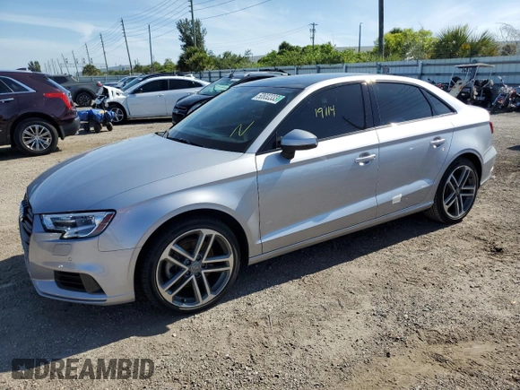 2020 Audi A3 Sedan Premium with VIN WAUAUGFF9LA000734, listed as a Copart auction lot 50632333 with 19,114 mi miles. Bid and sale history available at carsss.com. Image 1.