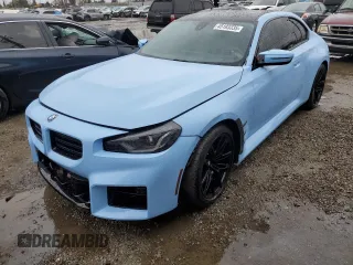 2023 BMW M2 with VIN 3MF13DM08P8D61938, listed as a Copart auction lot 45193335 with 17,311 mi miles and Salvage Title. Bid and sale history available at carsss.com. Image 1.