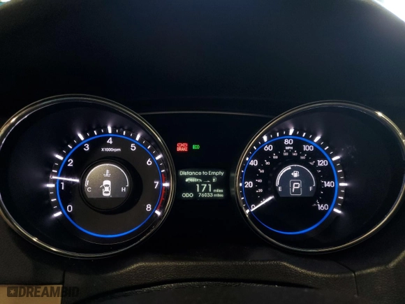 2014 Hyundai Sonata GLS with VIN 5NPEB4AC5EH895771, listed as a Copart auction lot 50077255 with 76,033 mi miles and Salvage Title. Bid and sale history available at carsss.com. Image 9.