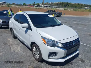 2022 Mitsubishi Mirage ES z VIN ML32FUFJ7NHF09676, wystawiony jako IAAI lot #42298981 z przebiegiem 50 026 mil mil oraz . Historia ofert i sprzedaży dostępna na DreamBid. Obrazek 1.