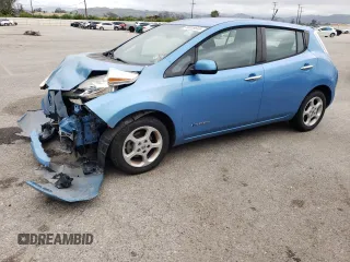 2013 Nissan LEAF SL with VIN 1N4AZ0CP9DC407781, listed as a Copart auction lot 56039645 with Not Provided miles and Salvage Title. Bid and sale history available at DreamBid. Image 1.
