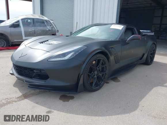 2017 Chevrolet Corvette Grand Sport 2LT with VIN 1G1YY2D70H5105112, listed as a IAAI auction lot 41610621 with 60,283 mi miles. Bid and sale history available at carsss.com. Image 18.
