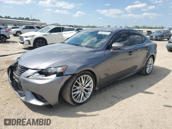 2015 Lexus IS 250 with VIN JTHBF1D20F5063134, listed as a Copart auction lot 54913825 with 123,287 mi miles and Salvage title. Bid and sale history available at DreamBid. Image 1.