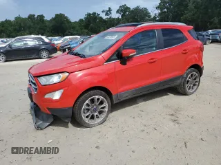 2019 Ford EcoSport Titanium z VIN MAJ6S3KL9KC306893, wystawiony jako Copart lot #60338665 z przebiegiem 86 834 mil mil oraz Szkoda całkowita • Salvage title. Historia ofert i sprzedaży dostępna na DreamBid. Obrazek 1.