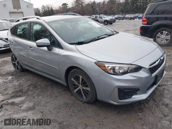 2019 Subaru Impreza Premium with VIN 4S3GTAC6XK3709130, listed as a IAAI auction lot 41072308 with 39,162 mi miles and . Bid and sale history available at DreamBid. Image 1.