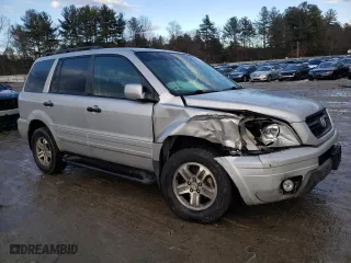 2003 Honda Pilot EX with VIN 2HKYF18793H566223, listed as a Copart auction lot 43033495 with 0 mi miles and Clean Title. Bid and sale history available at carsss.com. Image 4.