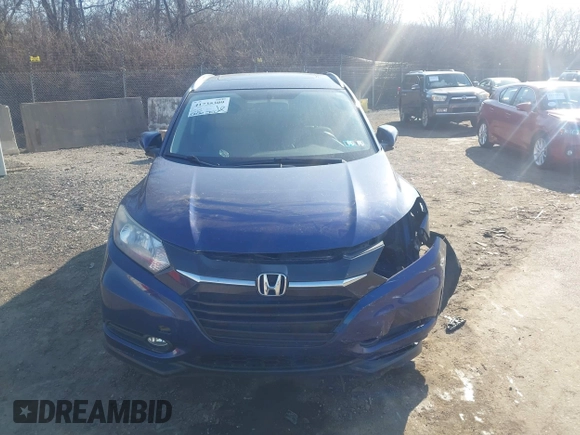 2016 Honda HR-V EX-L w/Navi with VIN 3CZRU6H74GM736618, listed as a IAAI auction lot 41735309 with 57,530 mi miles. Bid and sale history available at carsss.com. Image 12.