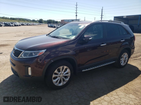 2015 Kia Sorento EX with VIN 5XYKU4A79FG632577, listed as a Copart auction lot 69905044 with 222,929 mi miles and Clean Title. Bid and sale history available at carsss.com. Image 1.